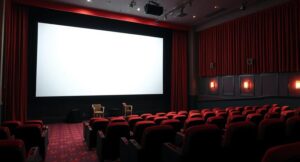 Movie Theater Screen and seats