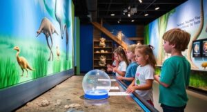 Children at nature science center