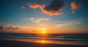 Sunrise on the beach