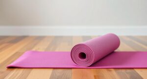 pink yoga mat