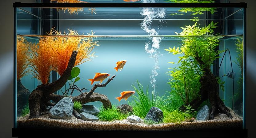 Saltwater Aquarium with fish