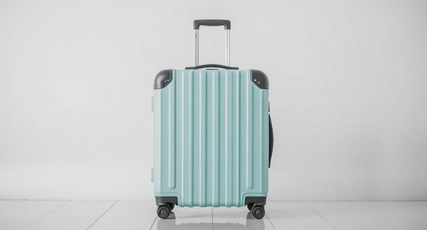 blue suitcase
